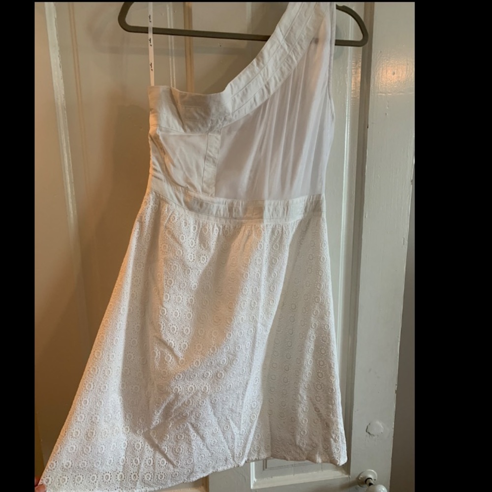 White One-Shoulder Dress!